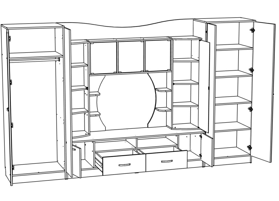Гостиная МЛ - 8 (3500), Собран