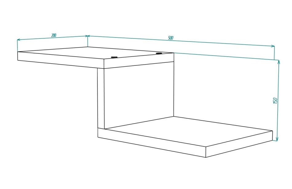 Полка МЛ-7 (500*150*200), Собран