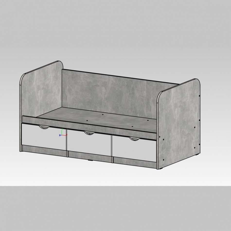 ЮНИОР  1 Кровать без бортика(80 х 180)