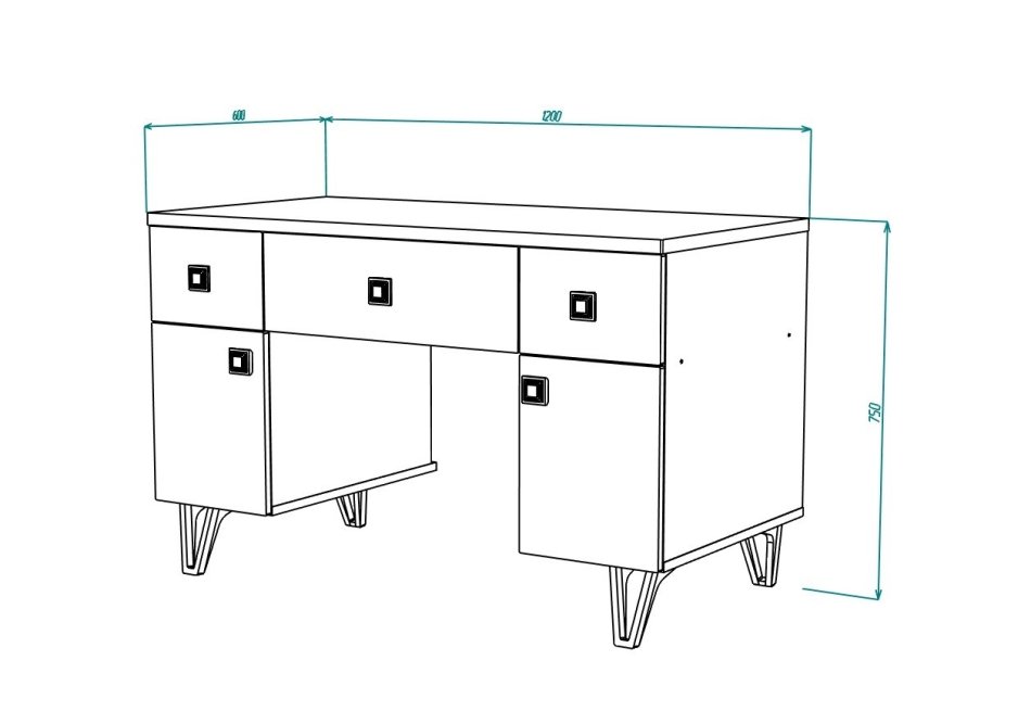 МИРА №18 стол для макияжа