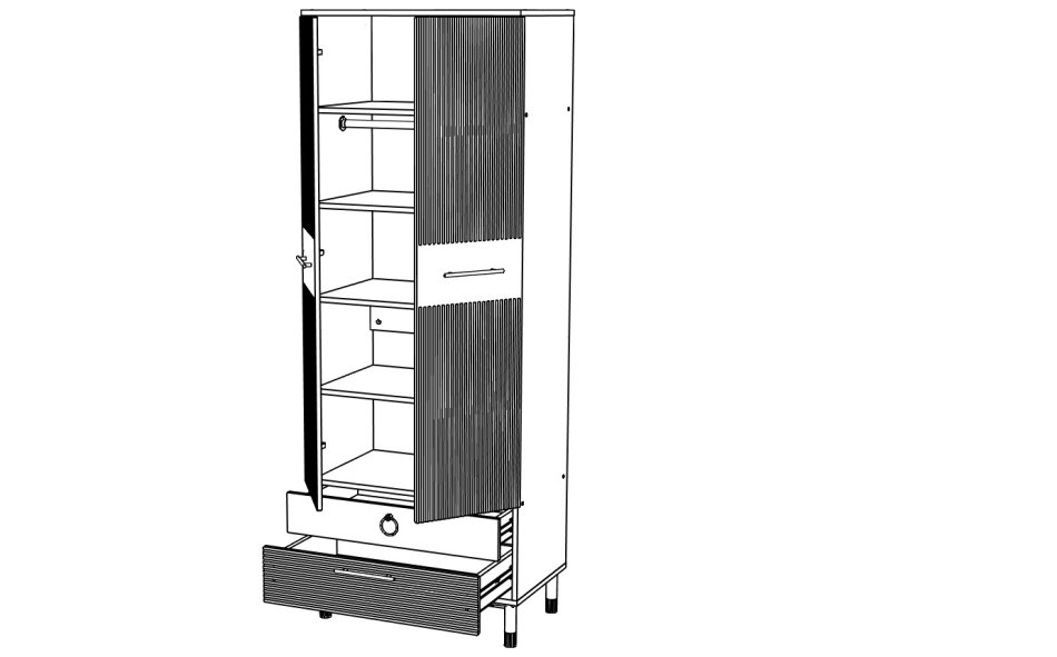 Вельвет №18 Шкаф 800 уневирсальный