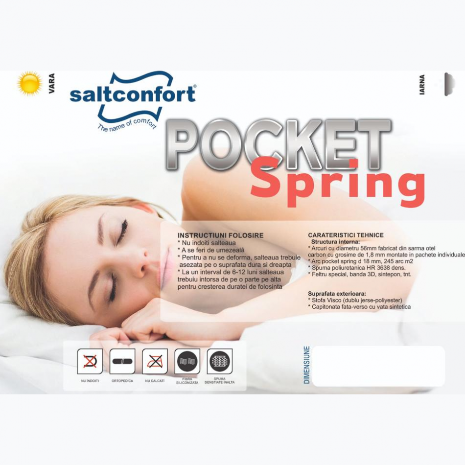 Saltea Pocket Spring H - 23 см 1500*2000