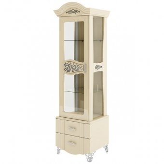 СОФИЯ МН-025-14 (Л / П) Шкаф с витриной  (0,64 см) (снято), Собран