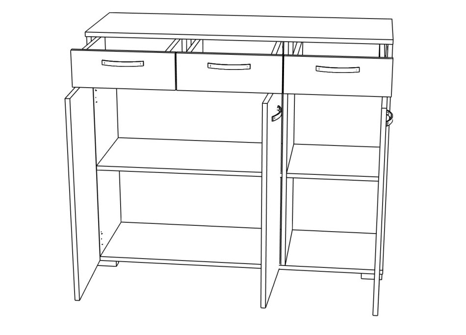 Комод МЛ-1 (модульная система №1) Комод МЛ-1 (модульная система №1)