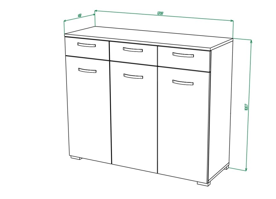 Комод МЛ-1 (модульная система №1) Комод МЛ-1 (модульная система №1)