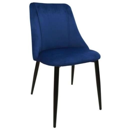 Scaun ARI~Dark Blue+Black Legs