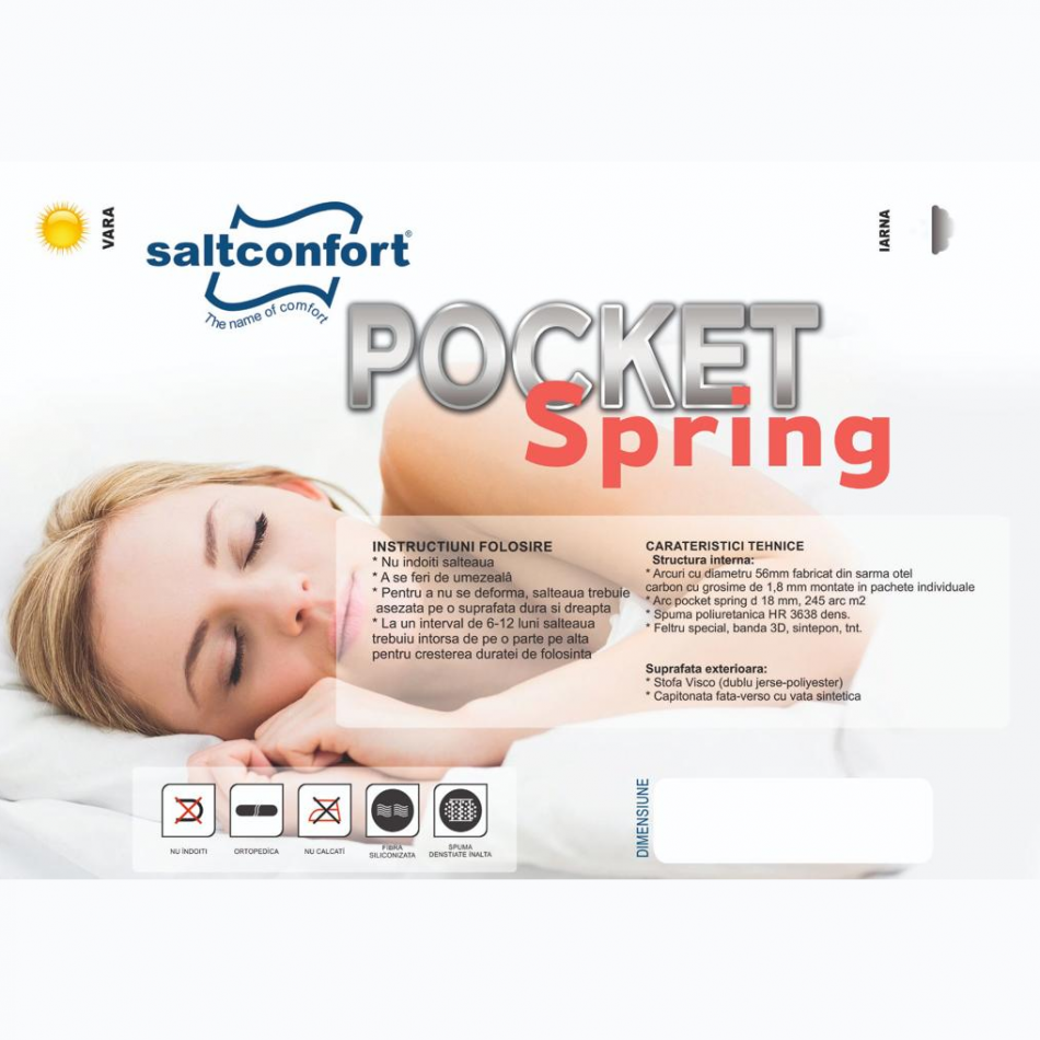 Saltea Pocket Spring H - 23 см 1800*1900