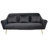 Canapea GLORIOSA(3 locuri)~MS01-84+Gold leg Black