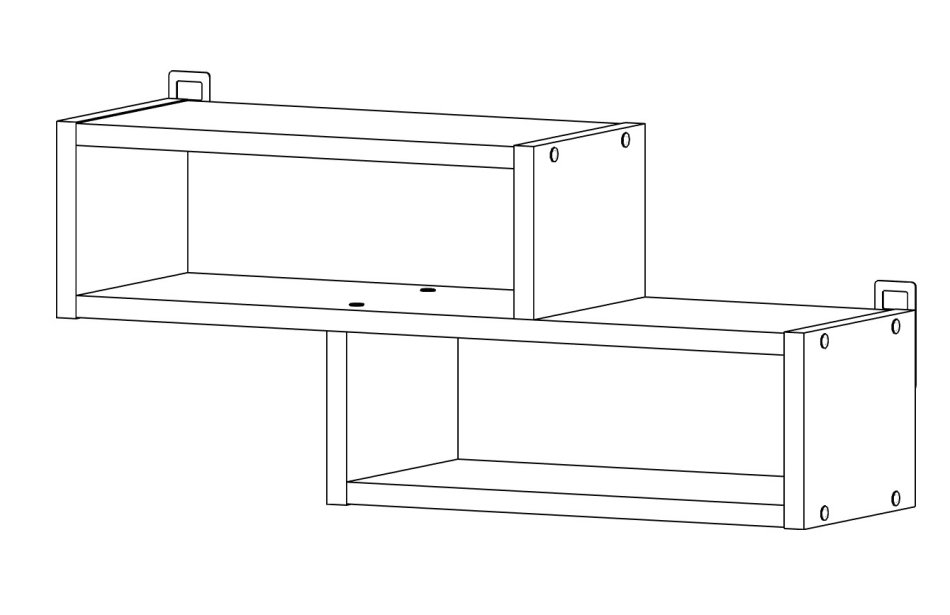Полка МЛ- 3 (685*300), Собран