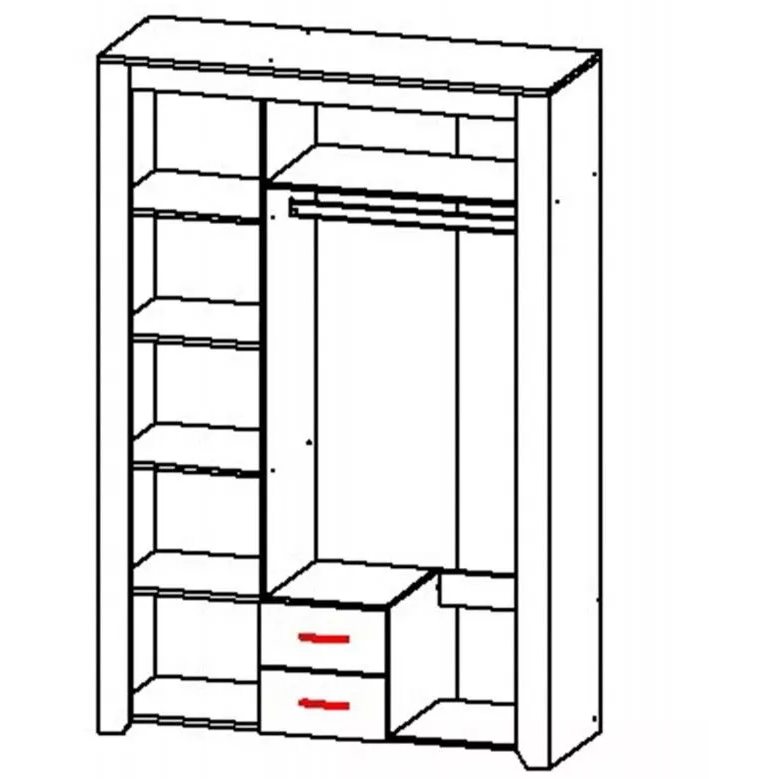 Квадро 16 Шкаф 3-х дверный Квадро 16 Шкаф 3-х дверный