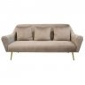 Canapea GLORIOSA(3 locuri)~MS01-36+Gold leg Beige