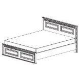 МАРСЕЛЬ МН-126 -01-180 Кровать с основанием (1,80х2,0) МАРСЕЛЬ МН-126 -01-180 Кровать с основанием (1,80х2,0)