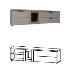 МОДЕНА Тумба ТВ 1Д2Ш, Собран