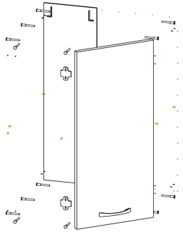 Куба МДФ фасад  Ш 550у (720)