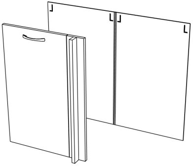 Ф/лдсп М 1000 угол, Собран