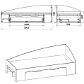 Кровать-90+1