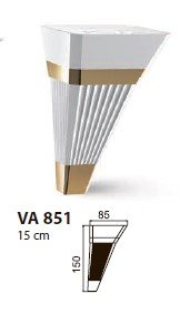 Ножки VA 851-510 zumrut 150 мм (валенсия) Ножки VA 851-510 zumrut 150 мм (валенсия)