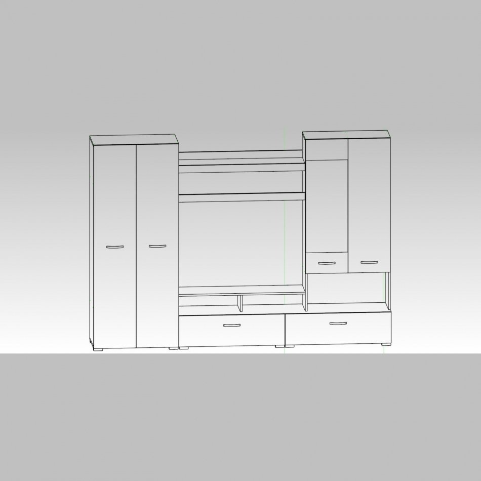 Гостиная МЛ-1 Вар.1 2800