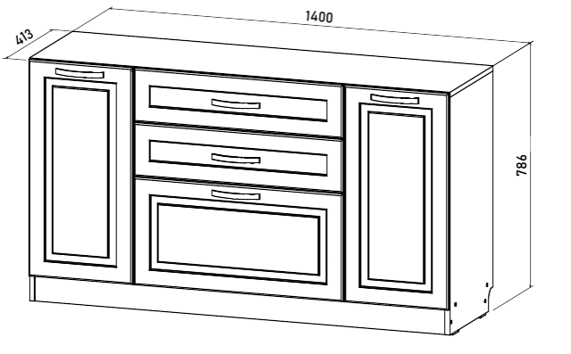 Ливерпуль № 4 Комод 1400 Ливерпуль № 4 Комод 1400