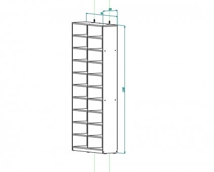 Шкаф с полицами  950*2200*300