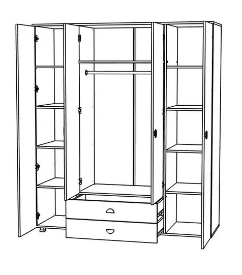 Рио № 6 Шкаф 1800