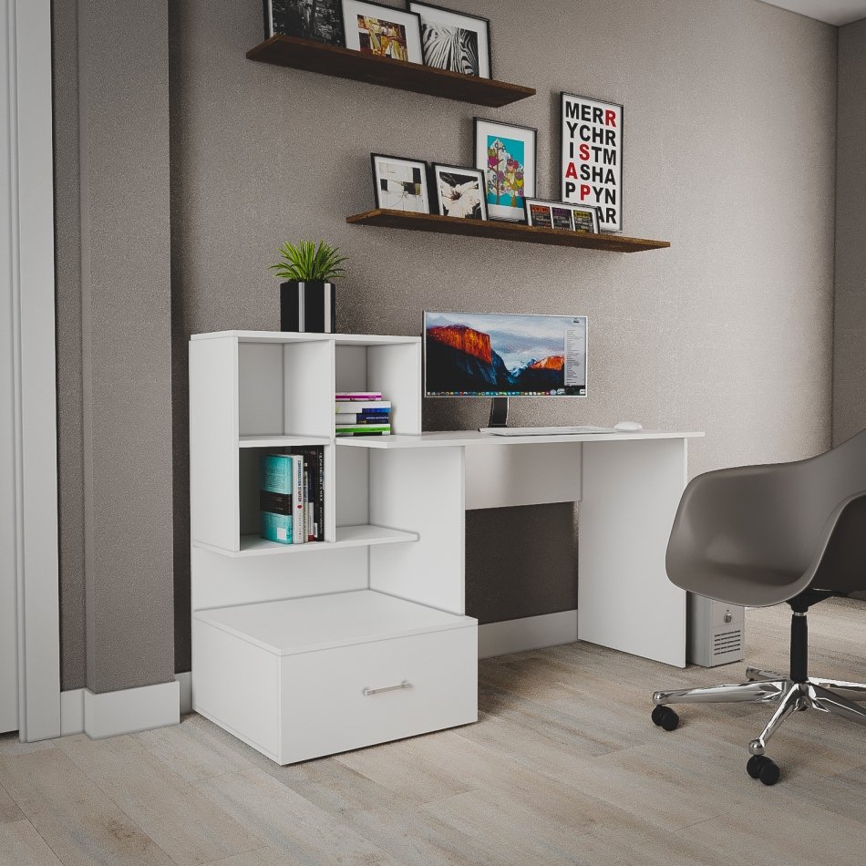 Стол письменный МЛ-10 (правый), Собран