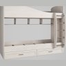 ПРИНЦЕССА 3D 10 Кровать  2-х ярусная с 2 ящ.(80х2,00) с осн.