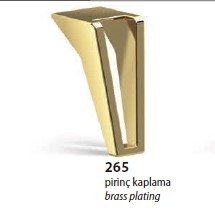 Ножки  VA 880-265 INOX 150 мм золото