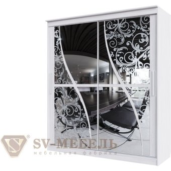 ЗЕРКАЛО Шкаф купе №19 (1,7м)  (Волна)