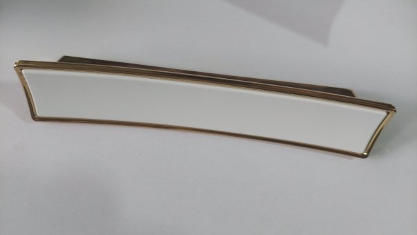 Ручки PK 60-15 KARIZMA KULP 128  белый /золото (Вельвет)