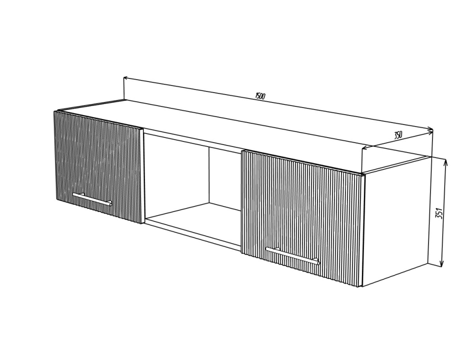 Вельвет № 5 Шкаф навесной 1500 , Собран