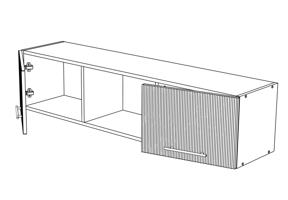 Вельвет № 5 Шкаф навесной 1500 , Собран