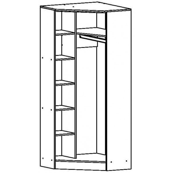 ПРИНЦЕССА 3D 13 Шкаф угловой