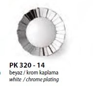 Ручки PK 320-14 ALITA  белый / хром