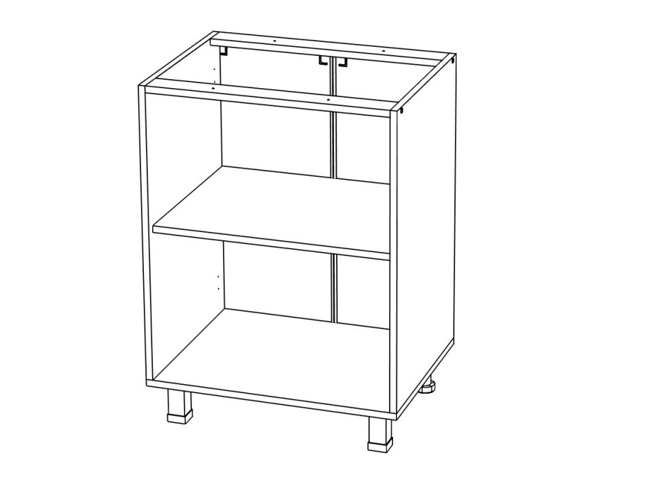 КОРПУС Стол 600, Собран КОРПУС Стол 600, Собран