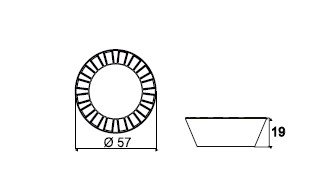 Ручки PK 320-15 ALITA белый / золото
