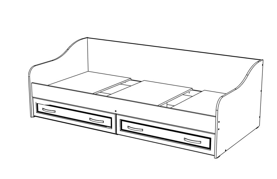 Ливерпуль № 29 Кровать (90x200)