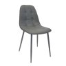 Scaun M-01-3 (HLR-21) Catifea Dark-Grey+Black legs