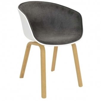 Scaun CORTEZ~F White Grey Picior