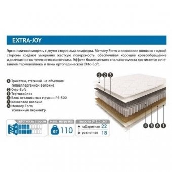 Матрас Extra-joy 120 х 200 Матрас Extra-joy 120 х 200