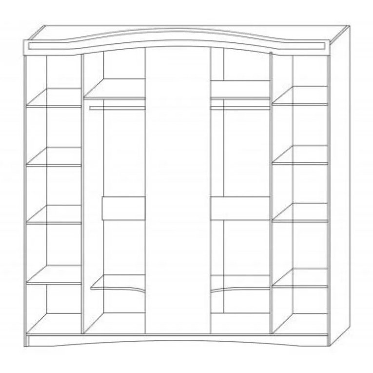 VENERA LUX Dulap 5 uși (2150)