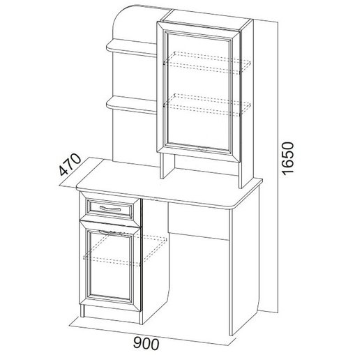 ВЕГА  ВМ-17 Туалетный стол