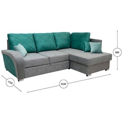 Рейна  Диван кровать угловой правый