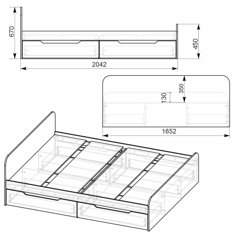 Кровать "Виола-160"