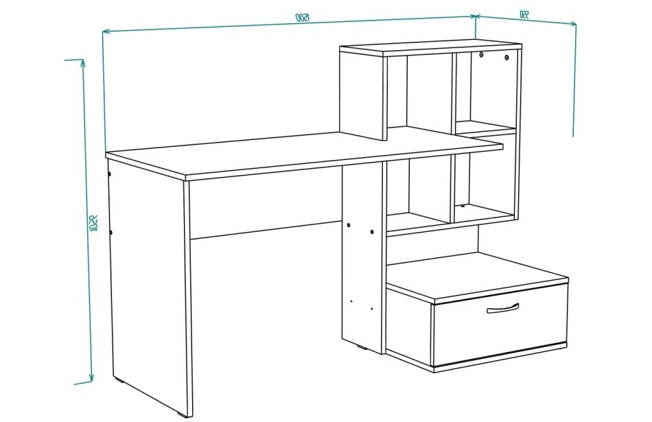 Стол письменный МЛ-10 (1500) (Лев\Прав)