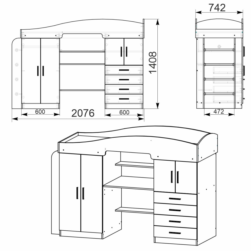 Кровать Универсал-2