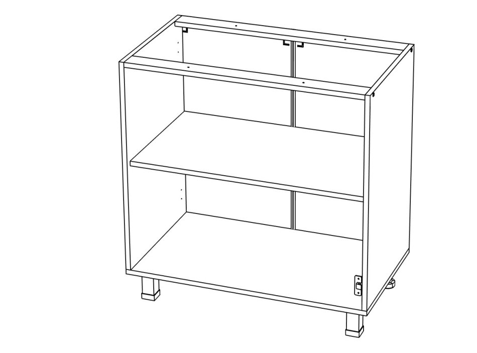 КОРПУС Стол 800, Собран КОРПУС Стол 800, Собран