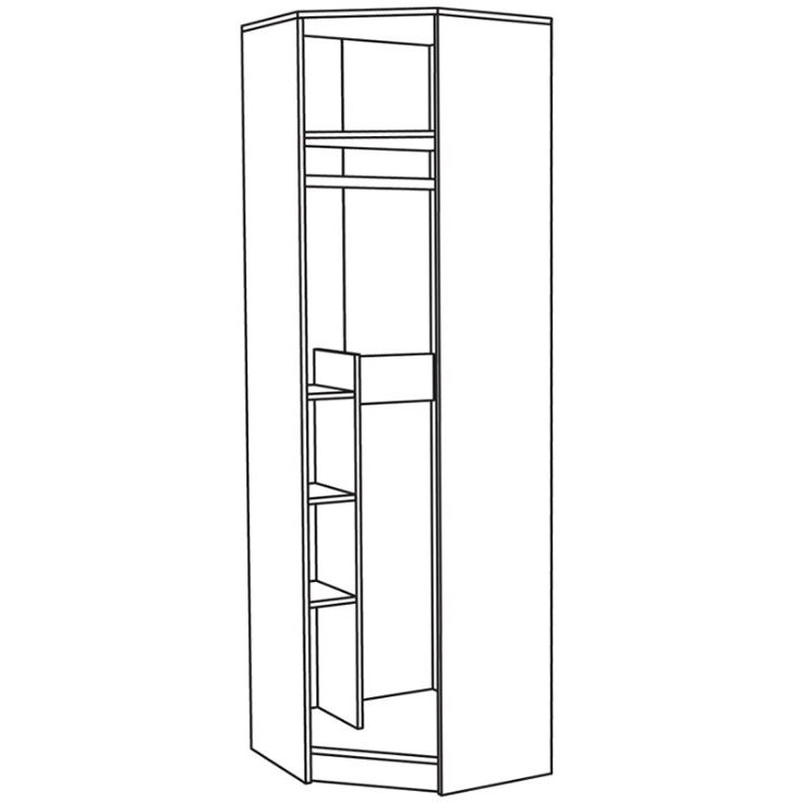 Gloria 2 107 Dulap colț Moby (demontat)