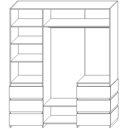 Dulap HILTON 3D KMK (0651.8)