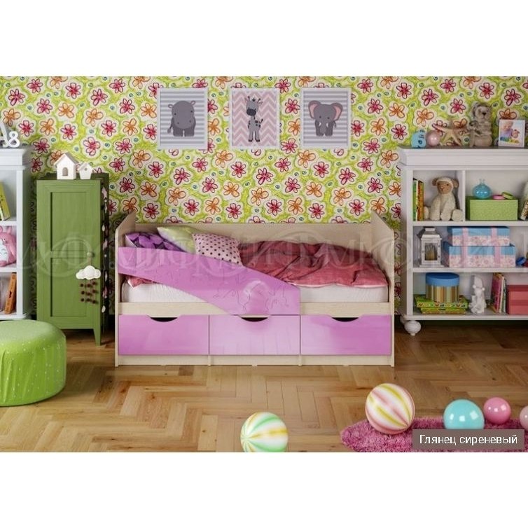Кровать Бабочки 1,6*0,8м Кровать Бабочки 1,6*0,8м
